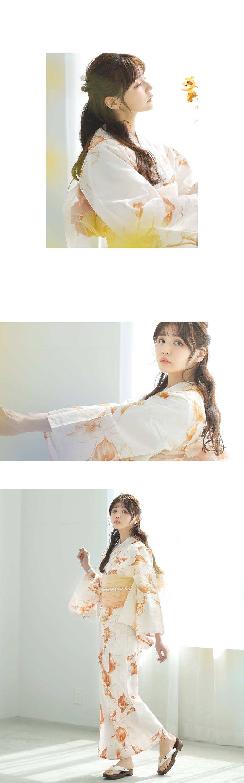 2025 浴衣5点セット(ゆかた・帯・下駄・着付けマニュアル