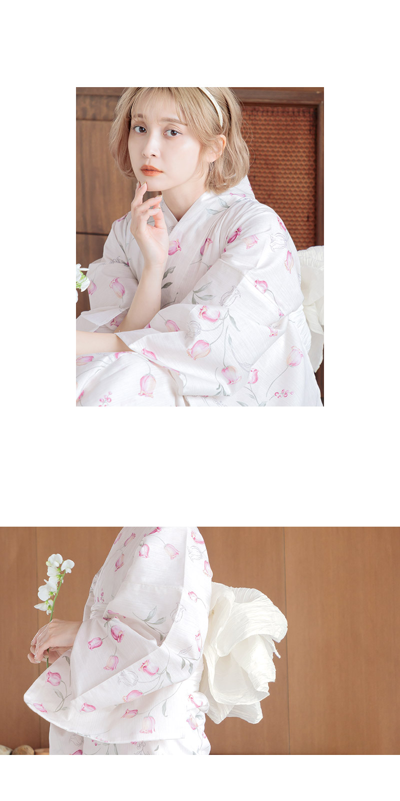 人気絶頂 Dita ディータ 浴衣 桜花のすずらんあそび 着物・浴衣 