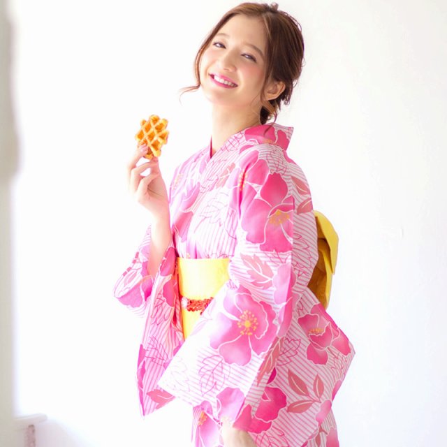 美品✨浴衣セット 作り帯 帯締め 必要なもの全部揃ってます✋ 美品✨浴衣セット 作り帯 帯締め 必要なもの全部揃ってます✋